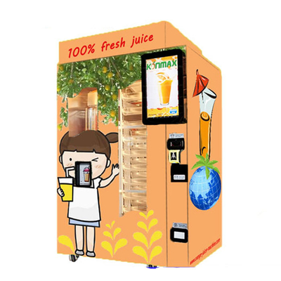 商業自動新しいオレンジ ジュースの自動販売機のクレジット カード/硬貨およびノートのアクセプター