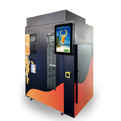 スマートな変更システムが付いている屋外の自動化された新しいオレンジ ジュースの自動販売機
