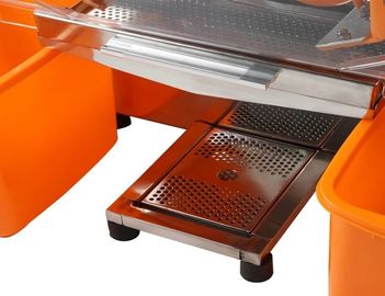 プロ オート・フィードの自動オレンジ ジューサー機械柑橘類ジュース機械透明なプラスチック