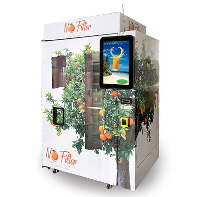 350mlのための新たに絞られたオレンジ ジュースの自動販売機の冷却装置1個のコップ